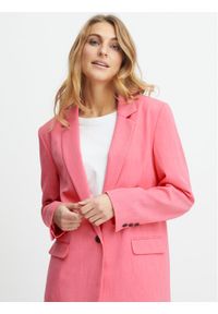 Fransa Marynarka 20611135 Różowy Loose Fit. Kolor: różowy. Materiał: syntetyk
