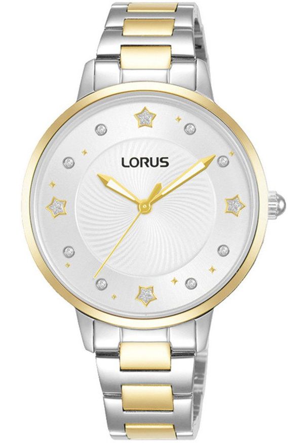 Zegarek damski Lorus RG222VX9 CYRKONIE srebrny. Kolor: srebrny