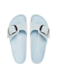 Birkenstock Klapki Madrid Big Buckle Hex 1030364 Błękitny. Kolor: niebieski. Materiał: skóra #5