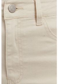 Vila Spódnica jeansowa kolor kremowy mini prosta. Okazja: na co dzień. Kolor: beżowy. Materiał: jeans. Styl: casual #2
