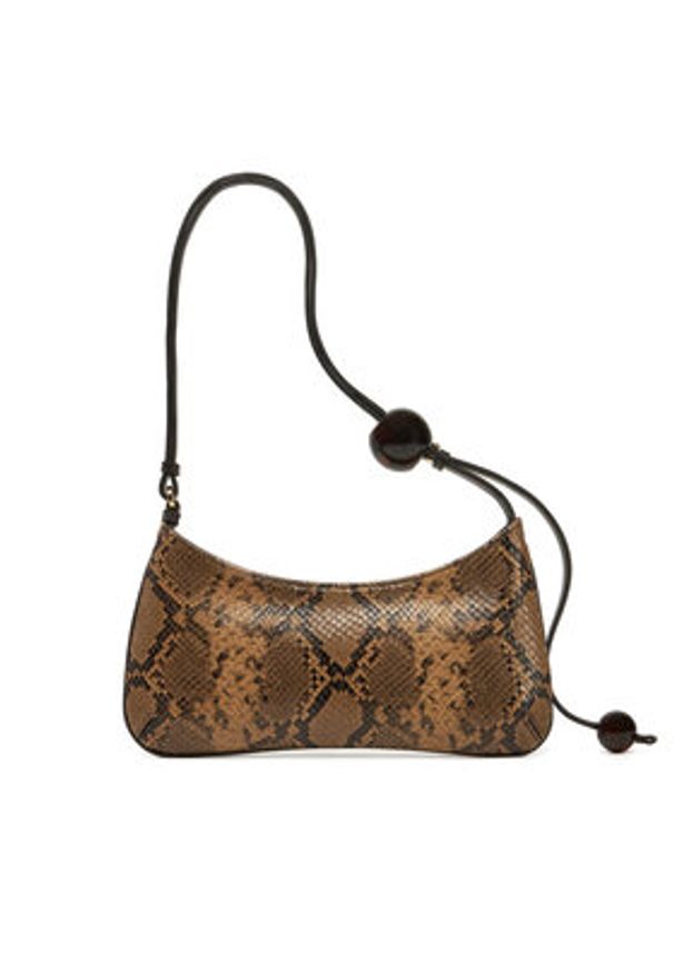 JACQUEMUS Torebka Le Bisou Perle 231BA057-3198 Brązowy. Kolor: brązowy. Materiał: skórzane