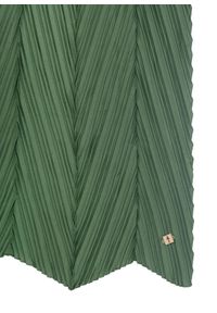 Ochnik - Zielony szalik damski z marszczeniem. Okazja: na co dzień. Kolor: zielony. Materiał: poliester. Styl: casual #4