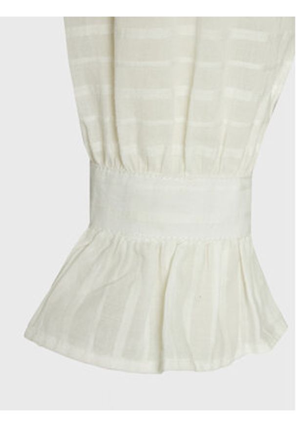 NAF NAF Bluzka Holaia C1 YHNC59 Écru Regular Fit. Materiał: bawełna