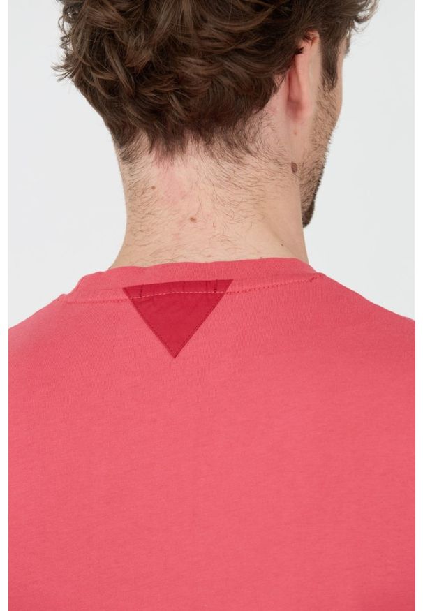 Aeronautica Militare - AERONAUTICA MILITARE Różowy bawełniany męski t-shirt, Rozmiar L. Kolor: różowy. Materiał: bawełna