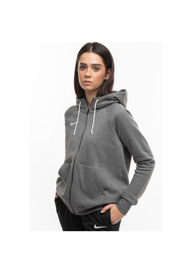 Bluza sportowa damska Nike Wmns Park 20. Typ kołnierza: kaptur. Kolor: wielokolorowy, szary, biały. Sport: fitness