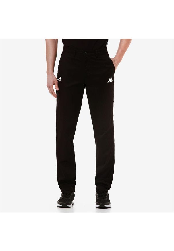 Kappa - Spodnie dresowe Alpine F1 Adras 2024. Kolor: czarny. Materiał: dresówka