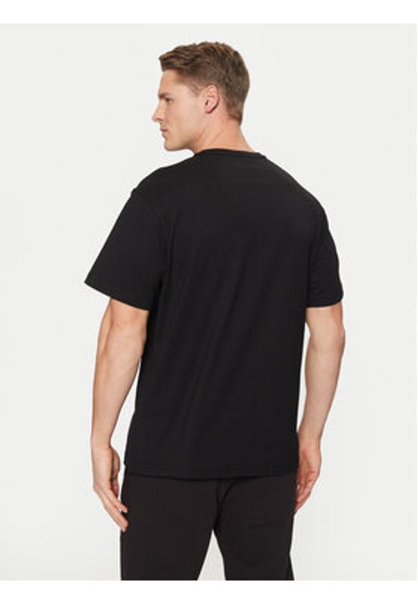 Versace Jeans Couture T-Shirt 78GAHC01 Czarny Regular Fit. Kolor: czarny. Materiał: bawełna