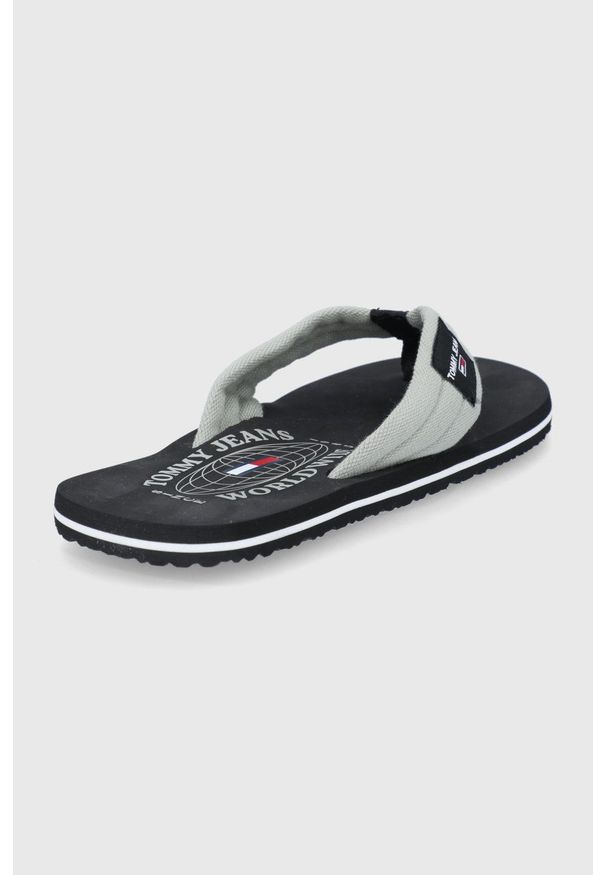 Tommy Jeans japonki męskie kolor szary. Kolor: szary. Materiał: guma