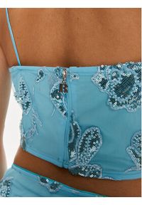 ROTATE Top Anki 1125712963 Niebieski Regular Fit. Kolor: niebieski. Materiał: syntetyk #2