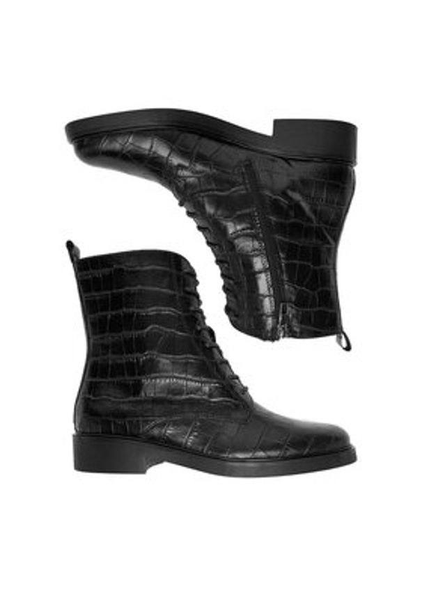 Gino Rossi Trzewiki C-ADELE-25217 Czarny. Kolor: czarny. Materiał: skóra