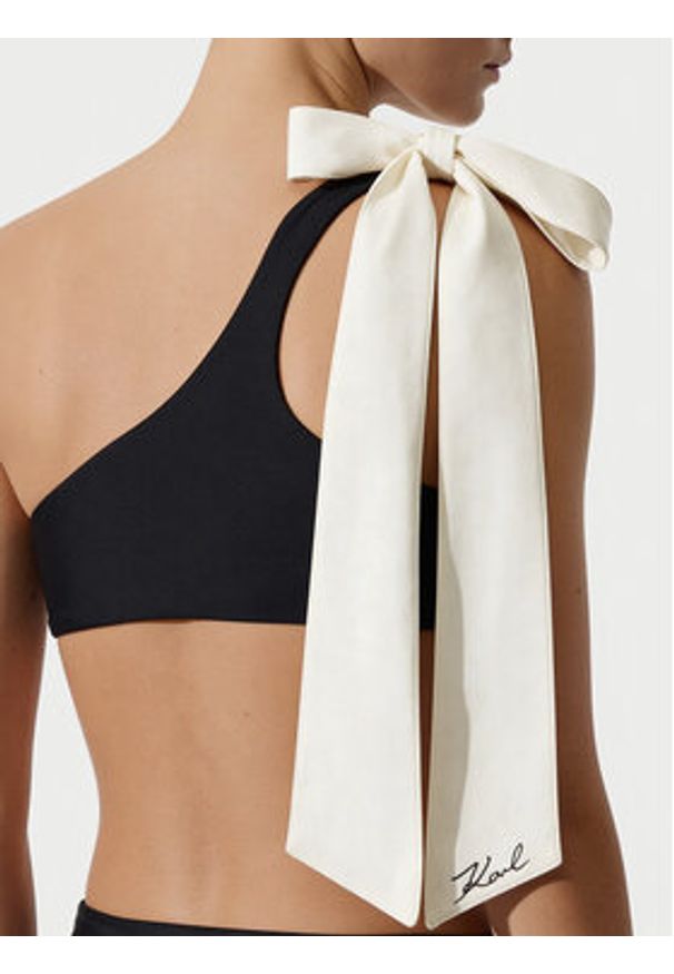 Karl Lagerfeld - KARL LAGERFELD Góra od bikini B2W46027 Czarny. Kolor: czarny. Materiał: syntetyk