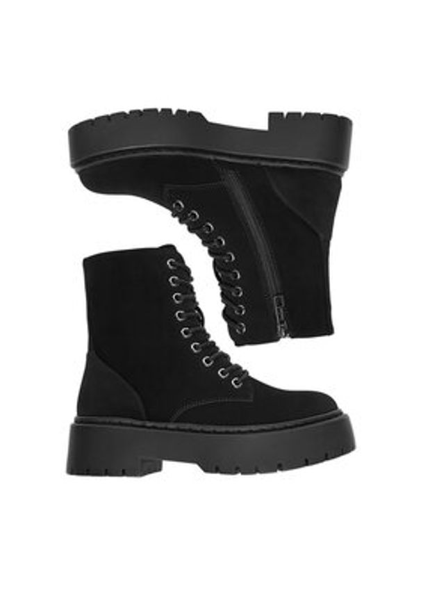 DeeZee Botki CEO-HY13123-1 Czarny. Kolor: czarny. Materiał: syntetyk, materiał