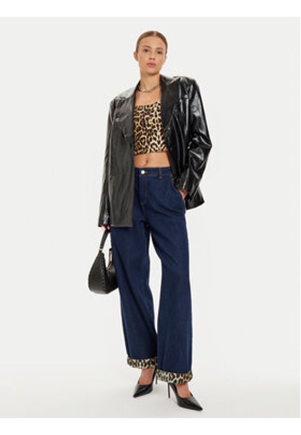 Noisy may - Noisy May Jeansy 27033508 Granatowy Wide Leg. Kolor: niebieski