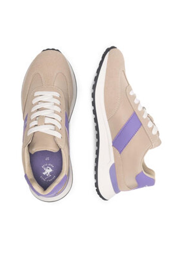 Beverly Hills Polo Club Sneakersy WS5685-08 Beżowy. Kolor: beżowy. Materiał: materiał