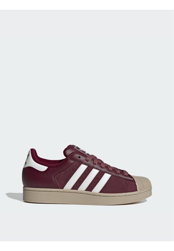 Adidas - adidas Sneakersy Superstar II KJ9949 Bordowy. Kolor: czerwony. Materiał: zamsz, skóra. Model: Adidas Superstar