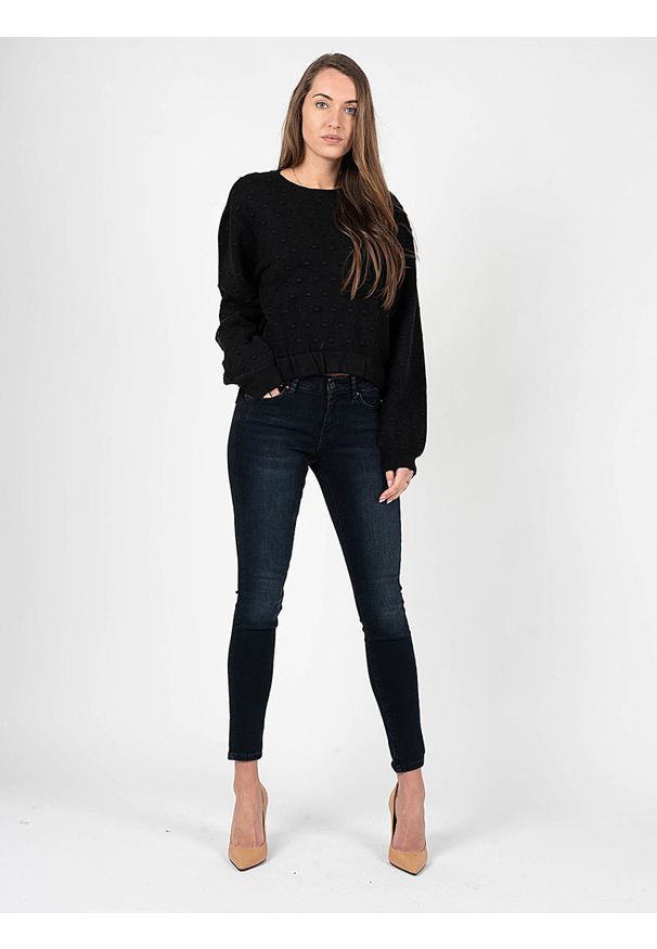 Silvian Heach Sweter | PGA22142MA | Kobieta | Czarny. Kolor: czarny. Materiał: nylon, wiskoza, poliester. Długość: krótkie. Wzór: aplikacja