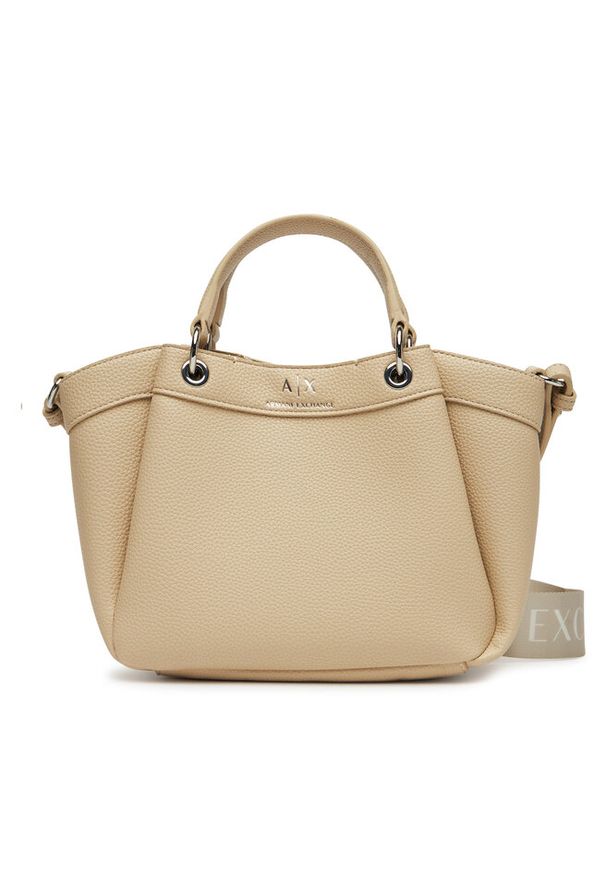 Torebka Armani Exchange. Kolor: beżowy