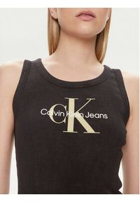 Calvin Klein Jeans Top Archival Monologo J20J223160 Czarny Slim Fit. Kolor: czarny. Materiał: bawełna