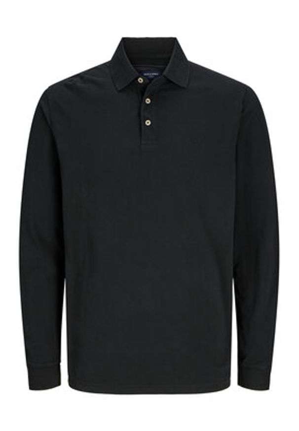Jack & Jones Polo William 12269034 Czarny Regular Fit. Typ kołnierza: polo. Kolor: czarny. Materiał: bawełna