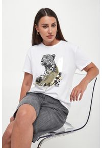 Liu Jo - T-shirt damski z logo LIU JO