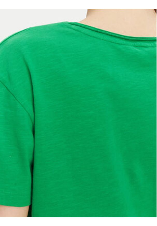 TOMMY HILFIGER - Tommy Hilfiger T-Shirt WW0WW43901 Zielony Relaxed Fit. Kolor: zielony. Materiał: bawełna