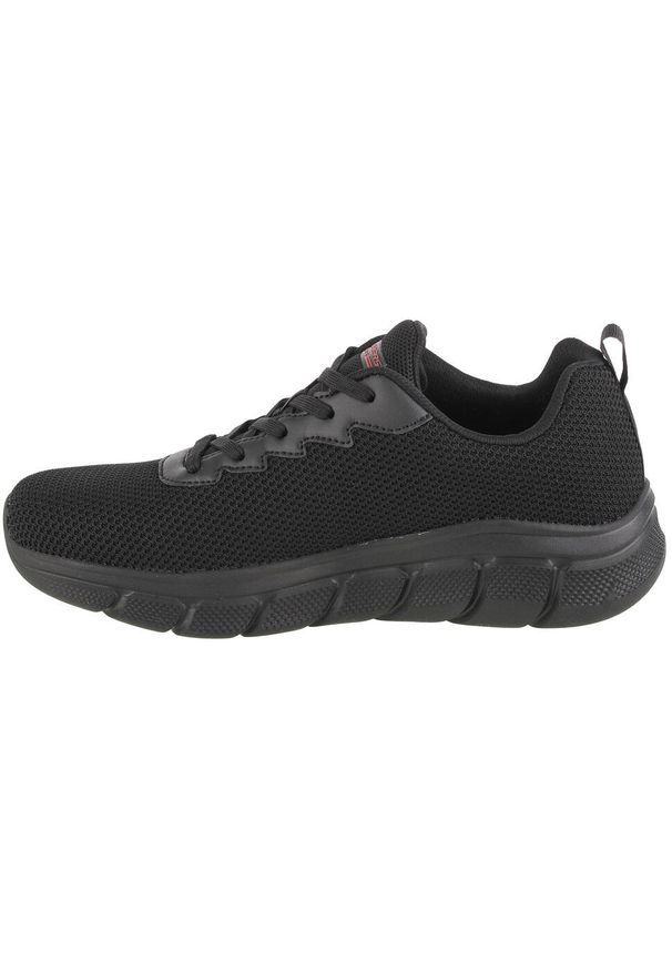 skechers - Męskie BOBS B FLEX CHILL EDGE Sneakersy Czarny. Zapięcie: bez zapięcia. Kolor: czarny. Materiał: materiał. Szerokość cholewki: normalna. Model: Skechers Sport
