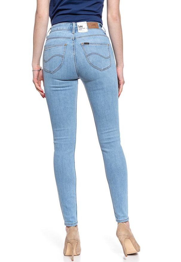 Lee - SPODNIE DAMSKIE LEE SCARLETT HIGH LIGHT FLORIN L626MOHR 112114288. Stan: podwyższony