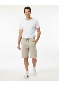 Brave Soul - Spodenki Dresowe, Beżowo-Oliwkowe Bojówki Sportowe Szorty Casualowe, z Kieszonką, Męskie -BRAVE SOUL. Okazja: na co dzień. Kolor: brązowy, beżowy, wielokolorowy. Materiał: poliester, bawełna. Długość: krótkie. Sezon: lato. Styl: casual, sportowy #3