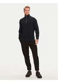 Marc O'Polo Sweter 428 5025 60308 Granatowy Regular Fit. Typ kołnierza: polo. Kolor: niebieski. Materiał: bawełna #4