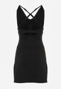 Born2be - Czarna Funkcjonalna Sukienka Sportowa na Ramiączkach z Odkrytymi Plecami Viviriel. Okazja: na co dzień, na spacer. Kolor: czarny. Długość rękawa: na ramiączkach. Typ sukienki: sportowe. Styl: sportowy #5