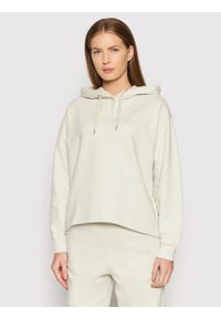 Lee - LEE LOOSE HOODIE DAMSKA BLUZA Z KAPTUREM LOGO WORKWEAR WHITE L53BTXTW. Typ kołnierza: kaptur