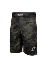 Spodenki do Grapplingu MMA BJJ K1 męskie EXTREME HOBBY HAVOC. Kolor: zielony. Materiał: poliester #1