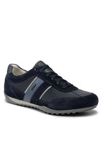 Sneakersy Geox - U Wells C U52T5C 02211 C4021 Dk Navy. Kolor: niebieski. Materiał: zamsz, skóra, materiał