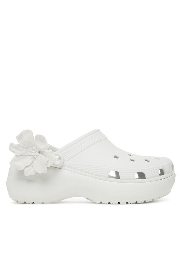 Klapki Crocs. Kolor: biały. Obcas: na platformie