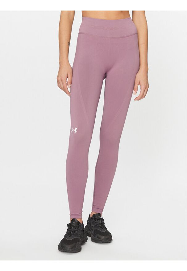 Under Armour Legginsy Ua Train Seamless Legging 1381662 Fioletowy Compression Fit. Kolor: fioletowy. Materiał: syntetyk