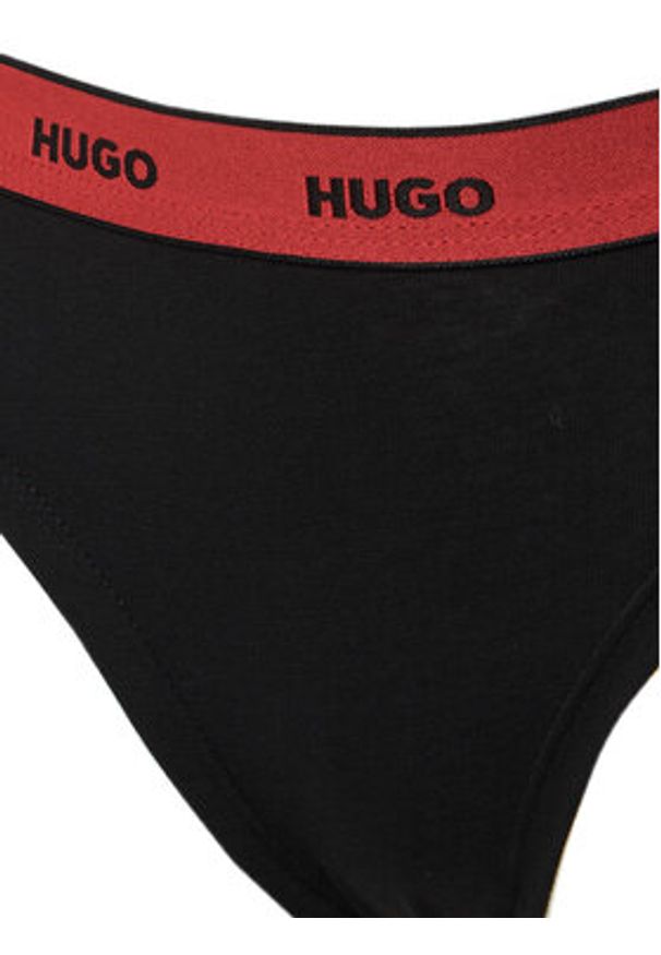 Hugo - HUGO Stringi 50545700 Czarny. Kolor: czarny. Materiał: bawełna