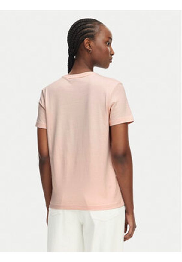 Calvin Klein Jeans T-Shirt Monogram LV047B224G Różowy jasny Regular Fit. Kolor: różowy. Materiał: bawełna