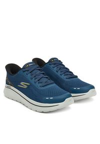 skechers - Skechers Sneakersy Go Walk Arch Fit N-Joy 217075 NVY Granatowy. Kolor: niebieski. Materiał: materiał #6