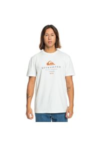 Quiksilver - Koszulka dla Mężczyzn FIRST FIRE. Kolor: biały. Materiał: materiał, bawełna