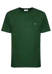 Lacoste T-Shirt TH6709 Zielony Regular Fit. Kolor: zielony. Materiał: bawełna