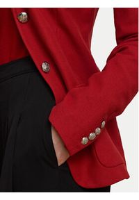 Lauren Ralph Lauren - LAUREN RALPH LAUREN Marynarka 200797305026 Czerwony Slim Fit. Kolor: czerwony. Materiał: bawełna
