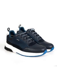 Geox Sneakersy "Rockson B" | U947WA 04314 | Rockson B | Mężczyzna | Granatowy. Nosek buta: okrągły. Kolor: niebieski. Materiał: materiał, skóra #1
