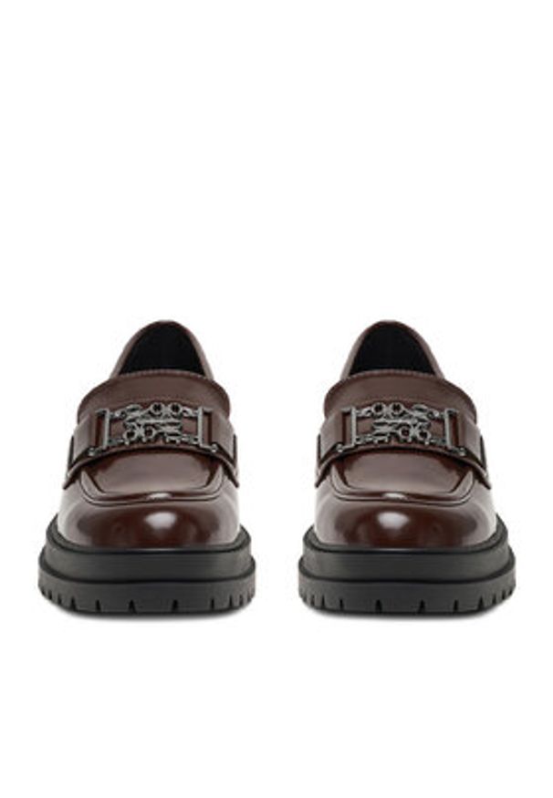 Nine West Loafersy CEO-KARIMA-01 Brązowy. Kolor: brązowy. Materiał: materiał, syntetyk