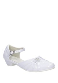 Casu - białe buty komunijne casu 5km-129. Okazja: na komunię. Kolor: wielokolorowy, biały, niebieski #1