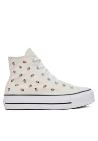 Converse Trampki Chuck Taylor All Star Lift A14934C Écru. Materiał: materiał