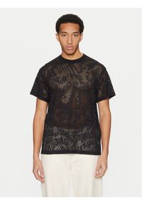 Versace Jeans Couture T-Shirt 78GAH6R0 Czarny Regular Fit. Kolor: czarny. Materiał: bawełna #1