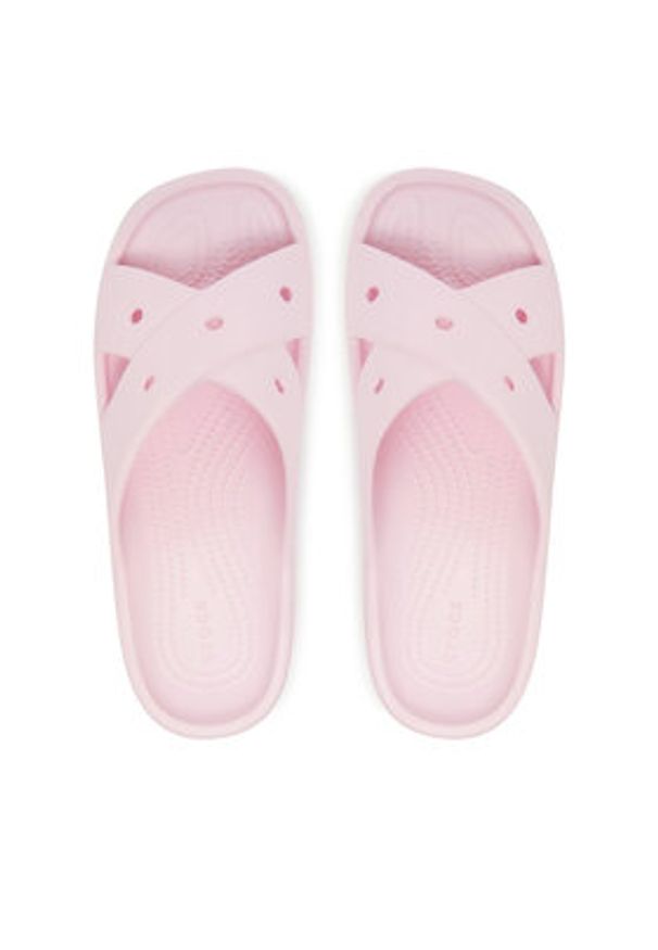 Crocs Klapki Cross Strap 210840 Różowy. Kolor: różowy