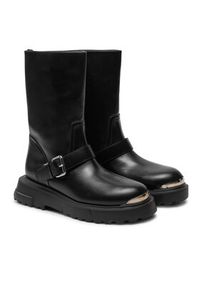 Love Moschino - LOVE MOSCHINO Botki JA24134G1LIA0000 Czarny. Kolor: czarny. Materiał: skóra #2