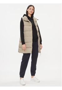 4f - 4F Bezrękawnik 4FAW23TVESF076 Beżowy Regular Fit. Kolor: beżowy. Materiał: syntetyk. Długość rękawa: bez rękawów #3