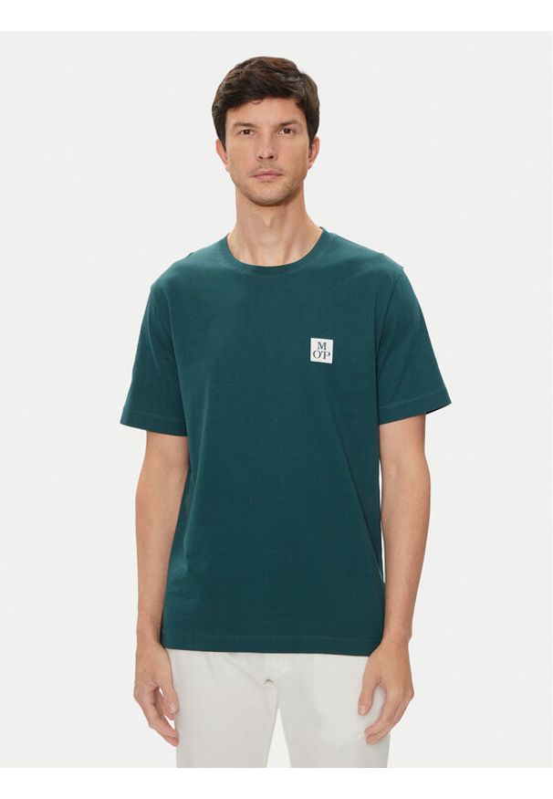 Marc O'Polo T-Shirt 426 2012 51384 Zielony Regular Fit. Typ kołnierza: polo. Kolor: zielony. Materiał: bawełna